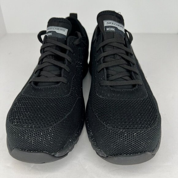 Skechers Womens 108033 Black Bulkin Balran Industrial Comp Toe Size 10 Work Shoe - Picture 3 of 9